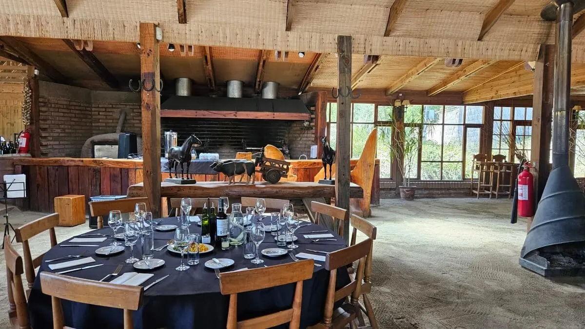 Traditional Chilean lunch at Puro Caballo restaurant during a San Antonio shore excursion