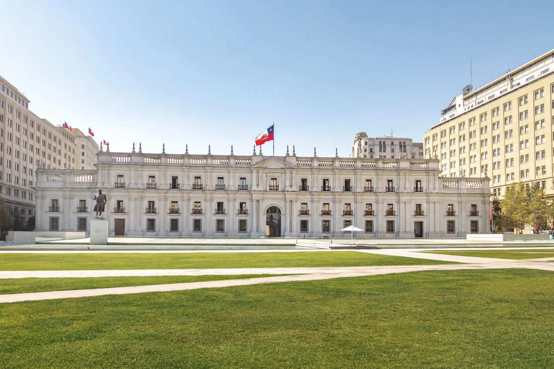 La Moneda Palace in Santiago during shore excursion