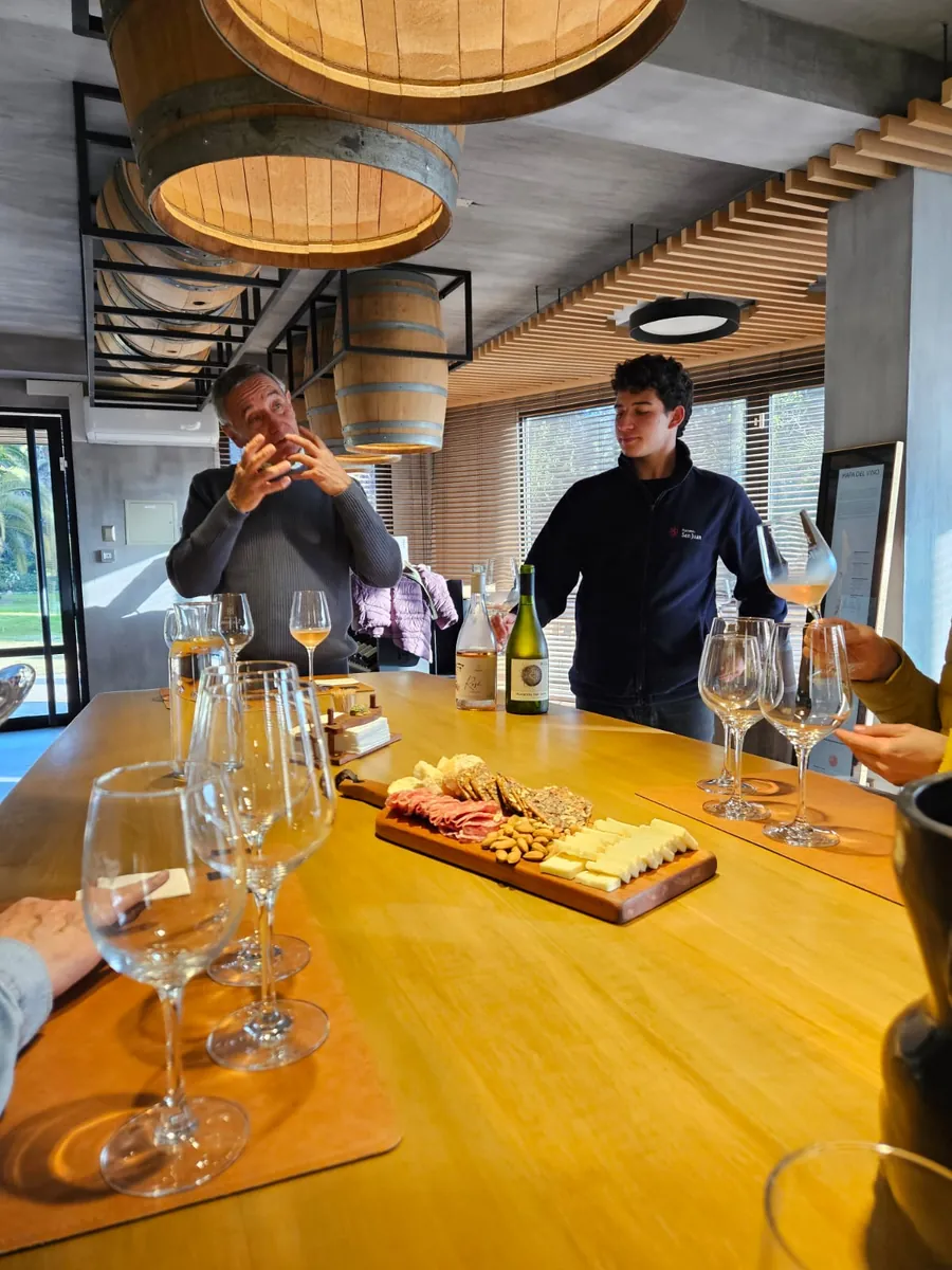 Cool-climate wine tasting hosted by the owner at Hacienda San Juan winery
