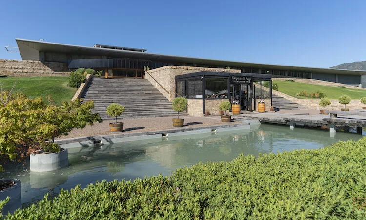 Scenic view of Montes Winery in Colchagua Valley during a wine tour