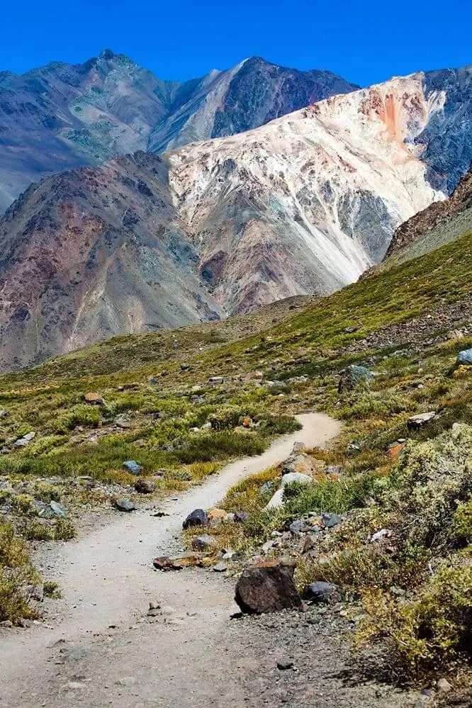 Best hiking trails near Santiago at El Morado Park adventure