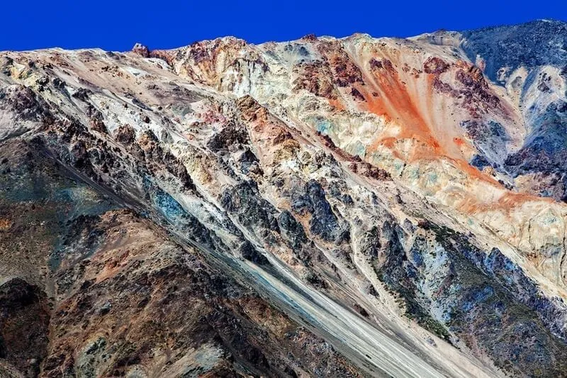 Trekking in the Andes with a mountain view at El Morado National Park