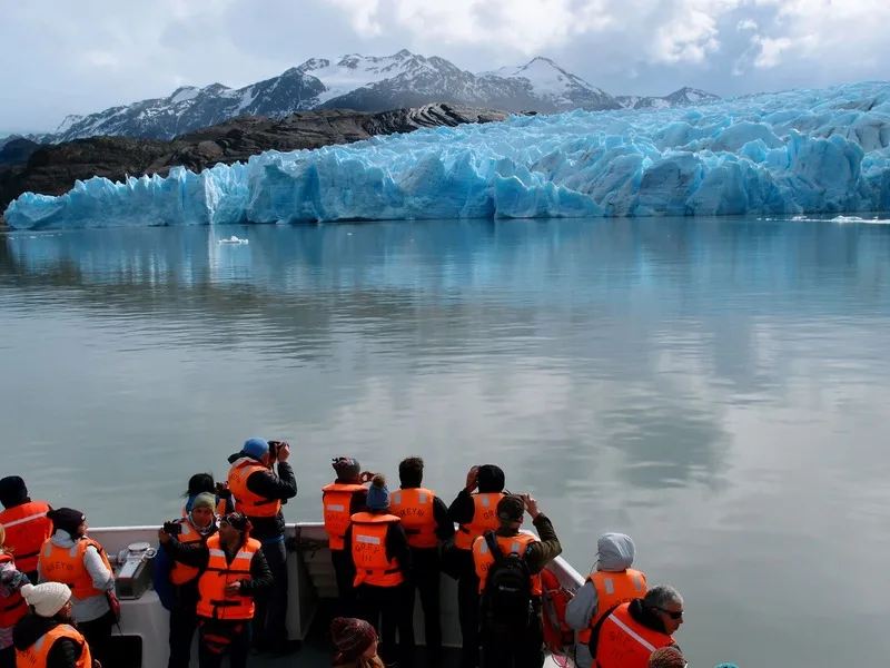 Grey Glacier in Patagonia in Chile