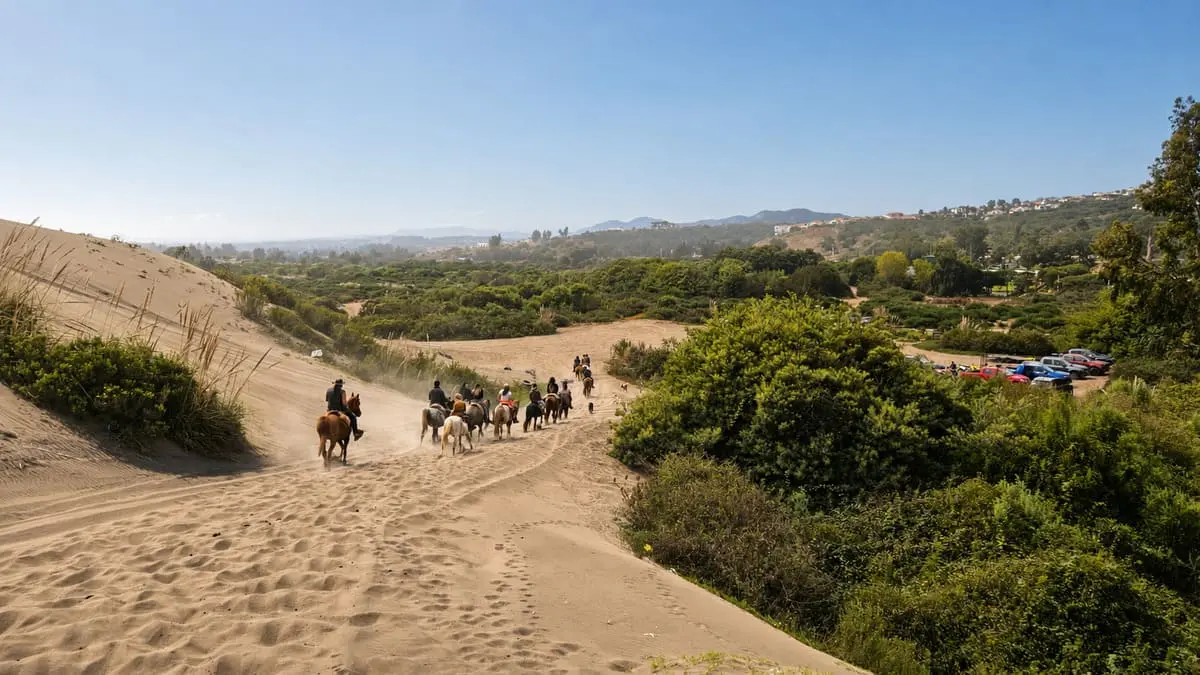 Cabalgata por las dunas de Ritoque en un tour privado desde Santiago