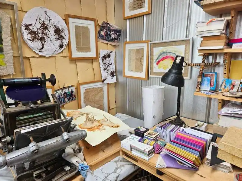 Handmade paper workshop in San Antonio Valley, Chile