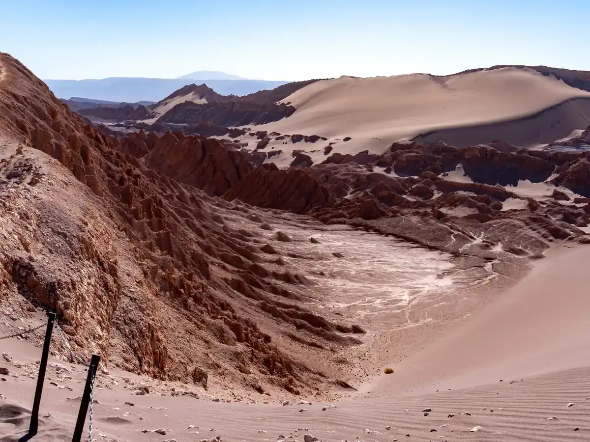 Moon Valley dunes and ridges in the Atacama Desert