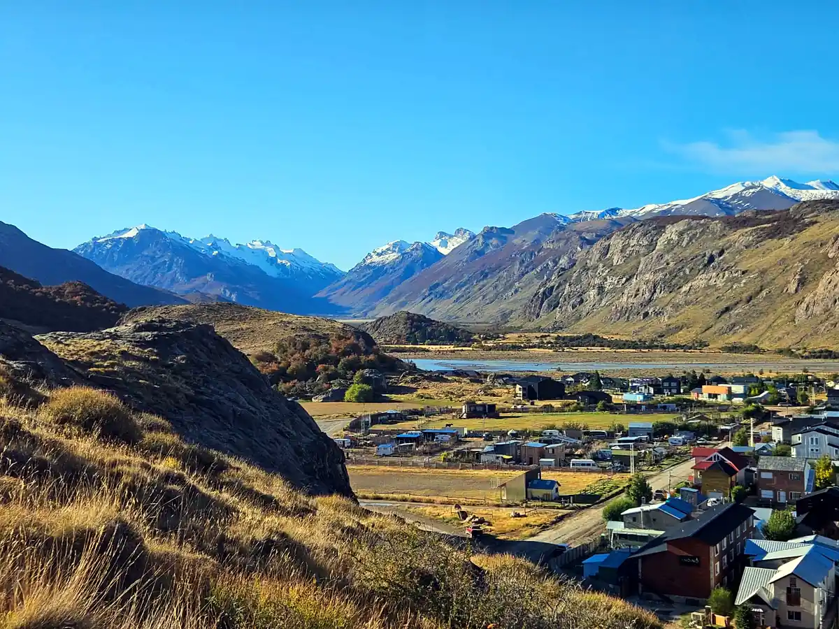 Patagonian landscape near El Chaltén on a private transfer from Torres del Paine