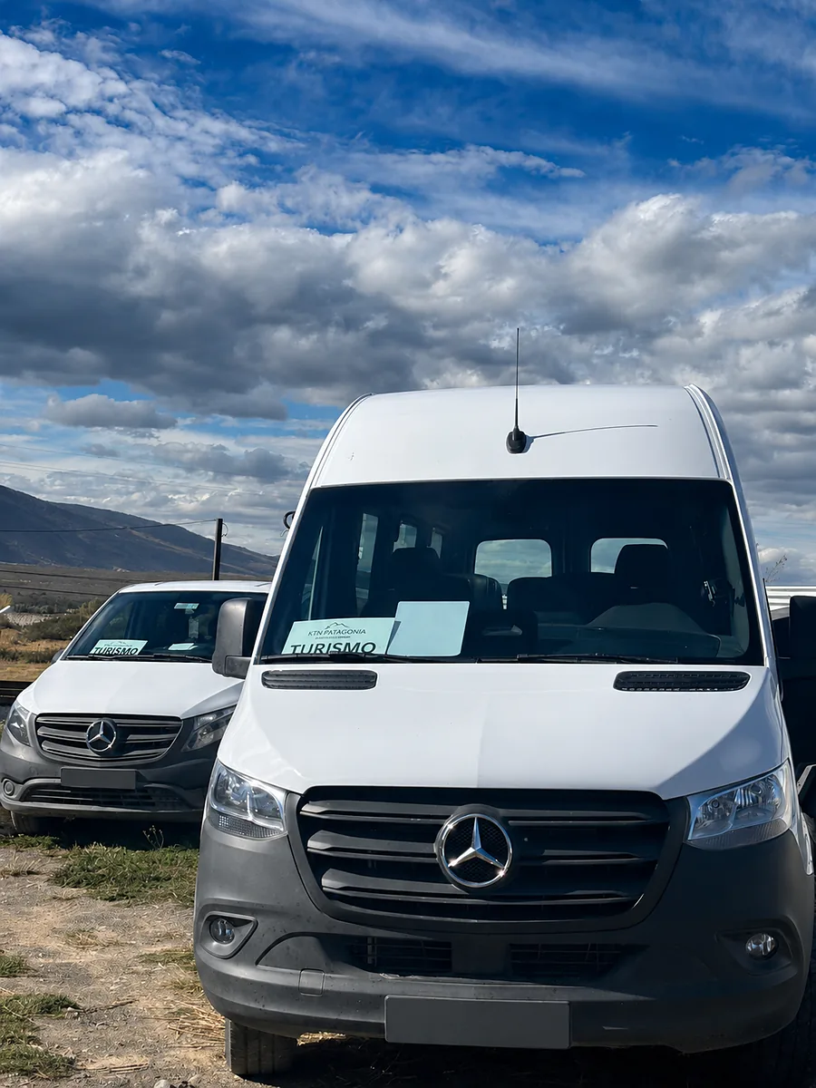 Vans de transporte privativo para a rota Punta Arenas - Puerto Natales na Patagônia
